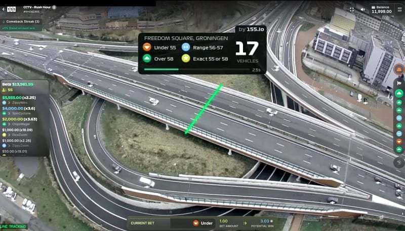 Trzy tryby zakładów w CCTV Rush Hour - zasady każdego z nich